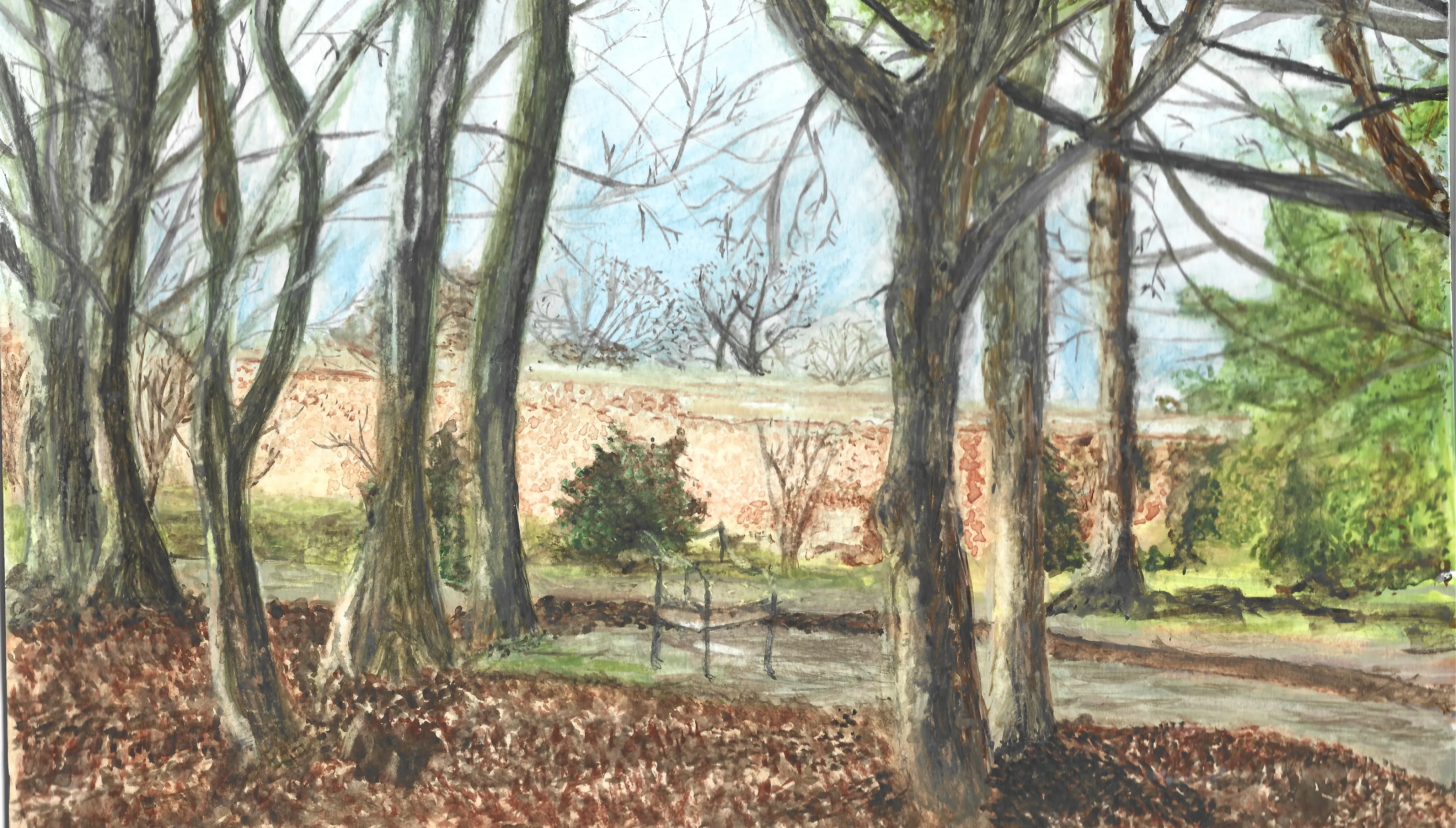 A drawing of Attingham Park