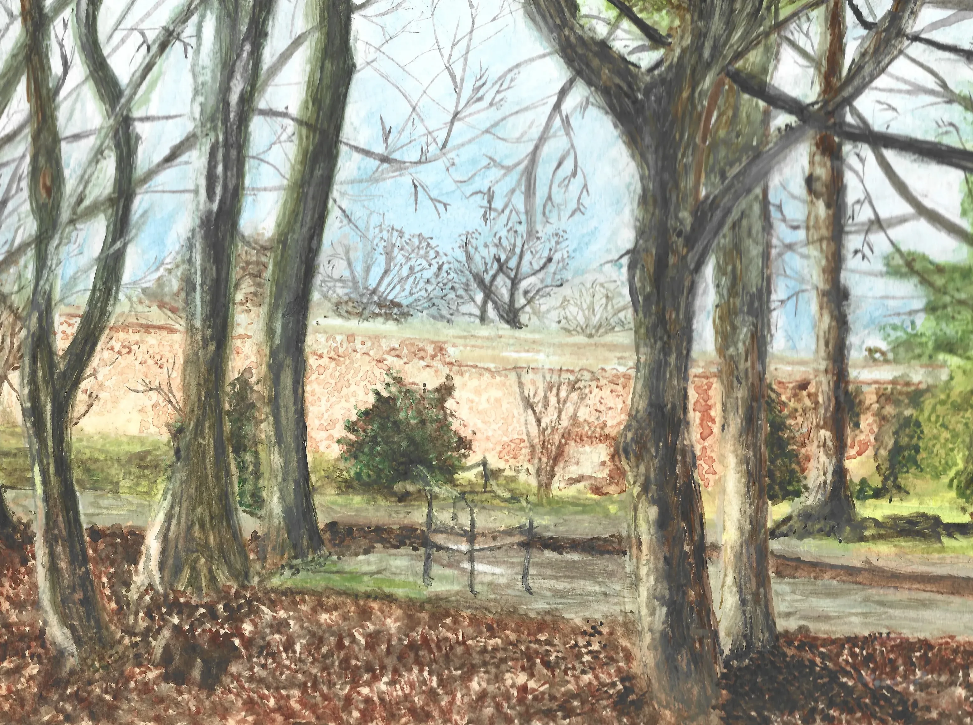A drawing of Attingham Park